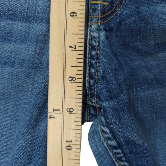 7 For All Mankind The Ankle Skinny Stretch Denim Womens 29 Raw Hem Jeans SFAMK - Picture 13 of 14